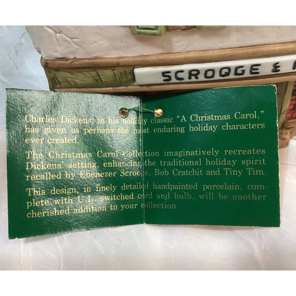 Dept. 56 Dickens Village A Christmas Carol Scrooge & Marley Counting House 1986